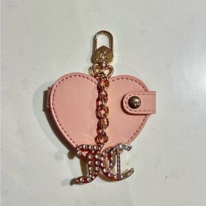 Juicy Couture Pink Heart Keychain with Picture Frame